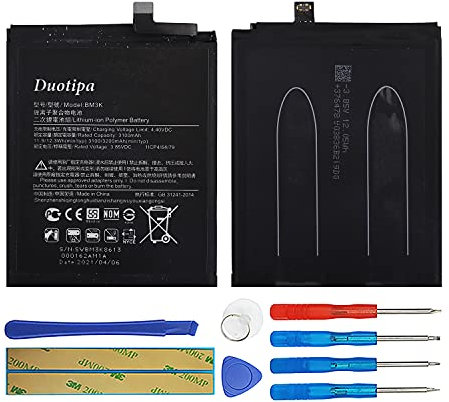 Duotipa Batterie de rechange BM3K compatible avec Xiaomi Mi Mix 3 avec outils