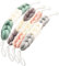 MURRI&MURRDI Back Scrubber Long Loofah for Shower, 4 Pcs Body Sponge Bath Loofah with Handles, Exfoliating Body Scrubber Mesh Sponge for Men & Women Bath Shower Loofah Sponge (4 Colors)