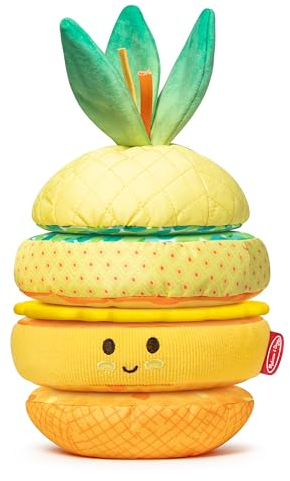 Melissa & Doug weiches, sensorisches Ananas Stapelspielzeug für Babys 6-12 Monate | Aktivitätsspielzeug für die frühe Entwicklung ab 6 Monaten | Stofflebensmittel | Babyspielzeug für Mädchen & Jungen