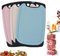 Chopping Board Set Food Grade BPA Free Plastic Kitchen Chopping Boards Dishwasher Safe Wheat Straw Easy to Clean Health Environmental