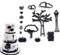 14 Stück/Set Themen-Ausstechformen, Pflanze, Baum, Gras, Straßenlaterne, Fondant-Ausstecher, Kuchendekoration, Werkzeuge, Backen, Cupcake-Form