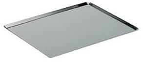 Plaque de cuisson rectangulaire en aluminium, grand plateau pour pâtisserie, four, boulangerie, cuisine professionnelle 40 x 60 x 1,5 cm. (Pleine)