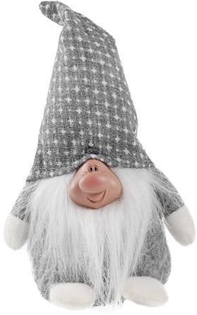 BUGUUYO 1 Stück Weihnachtspuppe Puppenhaus Dekoration Weihnachtsfiguren Krippe Tier Weihnachtsschmuck Weihnachtsbaum Tischdekoration Tisch Weihnachtsdeko Puppe Grau Vliesstoff