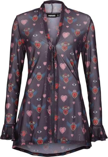 Jawbreaker Alchemy Hearts Long Cardigan Frauen Cardigan multicolor L