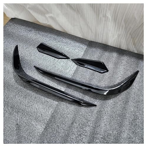 Splitter Für VW Für Golf MK7 7 Für GTI R 2013-2016 Glanz Schwarz Für RevoZport Stil Front Stoßstange Aero Kit Canard Flügel Spoilerlippe(B)