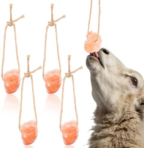 iplusmile Blocco di Sali Minerali per Cavalli e Ovini, Set da 4 Pezzi (30-50 G), Alternativa Sana AI Prodotti Sintetici, Indicato per Animali da Allevamento e Pascolo