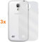 REY 3X Funda Carcasa Gel Transparente para Samsung Galaxy S4 Mini, Ultra Fina 0,33mm, Silicona TPU de Alta Resistencia y Flexibilidad