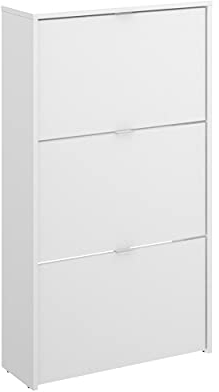 HOMEKIT Schuhschrank, 3 Türen, 18 Paar, Melamin, glänzend, 61 x 113 x 25 cm