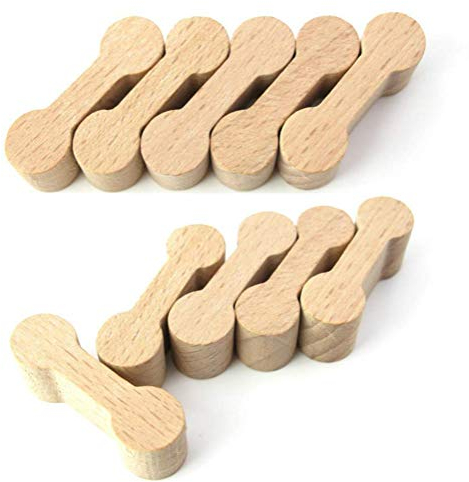 10 PCS Rail Connection Wood Track Essential Zubehör Kompatibel mit Thomas Wooden Train Track, Brio World Train, etc.