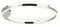 s.LUCE Ring 60 LED Wand & Deckenleuchte Dimmbar Wohnzimmer Ring Wandlampe Deckenlampe, Farbe:Chrom