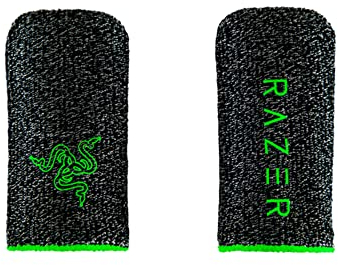 Razer Gaming Finger Sleeve - Anti-Rutsch-Fingerling für mobiles Gaming (Atmungsaktiv, glatter und berührungsempfindlicher Stoff) Schwarz-Grün, RC81-03970100-R3M1