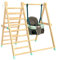 TP Active-Tots | Kletter- und Schaukel-Aktivitäts-Set aus Holz | Innenbereich & faltbar | Baby und Kleinkind ab 6 Monaten | Indoor-Kletter- und Spielset mit Schaukel