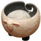 Puooifrty Sleepy Sheep Ceramic Yarn Bowl Knitting Bowl - Holds Ball of Yarn for Needlecrafts, 6inch W x 4.5inch H
