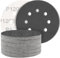 STEBRUAM 50PCS 125mm Dry Wet Sanding Discs 1200 Grit, Hook and Loop Sandpaper Silicon Carbide Orbital Sander Discs for Polishing/Metal/Automotive