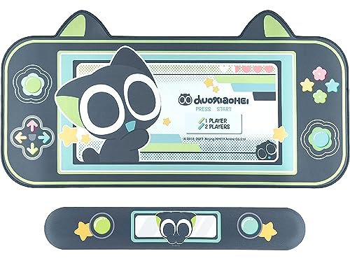 GeekShare Mauspad und Handballenauflage-Set, rutschfeste Gummiunterseite, Mauspad mit genähtem Rand, perfekt für Gaming und Büro - Die HEI-Serie