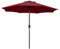 Ombrellone Da Giardino Spiaggia Air-Vent Antivento Portatile Mare Protezione Anti UV Parasole A Manovella Per Esterni Terrazza Balcone Poliestere Impermeabile Inclinabile in Alluminio 2.7 M (Rosso)