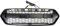 Artudatech Frontgrill Kühlergrill Frontstoßstange ABS für Ford Transit Custom Trail 2018-2023 Front Bumper Grille 2467234 with Buchstaben F und O