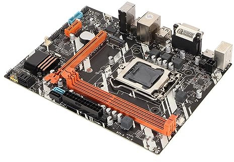 Carte Mère LGA1155, Carte Réseau M ATX Gigabit, Carte Mère de Bureau pour Remplacement