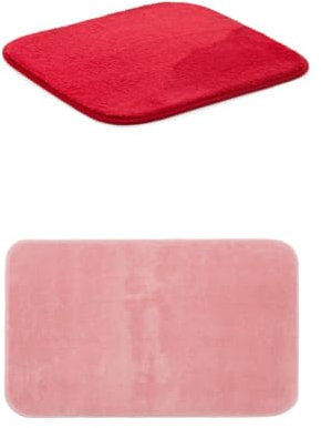 Gözze Badteppich Rio Premium 2er Set, 50x45 cm + 60x100 cm, Farbe: Altrosa