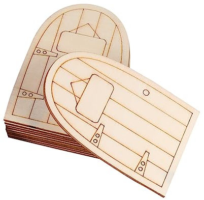 VILLCASE 10st Hölzernes Elfentor Feenhaus Leere Unvollendete Feentüren Unbemalte Elfentür Miniatur-hausmöbel Fee Türen Kinderzimmer Mini-möbel Bastelset Feentür Diy Bastelverzierung Bausatz