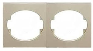 Niessen Marco 2 Elementos Horizontal Tacto Cava 83.5x154.5mm Blanco, Antracita, Cava, Plata, Wengué, Acero, Pizarra, Travertino, Cristal Blanco, Cristal Glassé, Cristal Aluminio