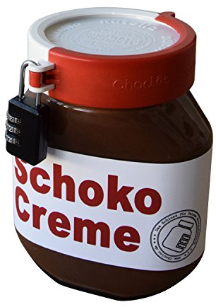 Serrure pour Pot de Nutella, Verrouillage pour Nutella, Verrouillage pour pâte à tartiner, Beurre de cacahuète, pâte à tartiner au Chocolat, etc.