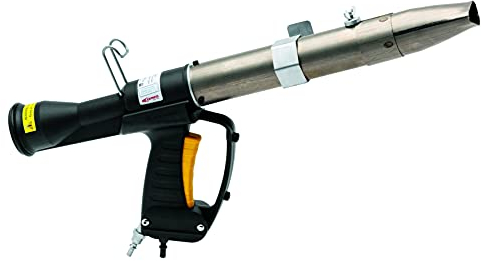 Express 4010 Chalumeau sans Flamme Sirocco-Puissance 6 KW à 1,5 Bar-Livré en Valisette avec 1 Détendeur Asservi + 1 Tuyau Prémonté L 8m (Double : Air + Gaz) + 1 Pied + Gants