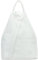 Caspar 2in1 Leder Rucksack Schultertasche Sportlich Elegante Damen Handtasche - SIGNATURE LINE - Modell No.782 - Made in Italy, Farbe:weiß, Accessoires:One Size