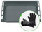 VIOKS Tiefes Backblech Set 460 x 375 mm Ersatz für Siеmens Backblech Bosch 00574912 HEZ332003 - Fettpfanne Backofen Emailliert mit 2 Silikon Ofenhandschuhe