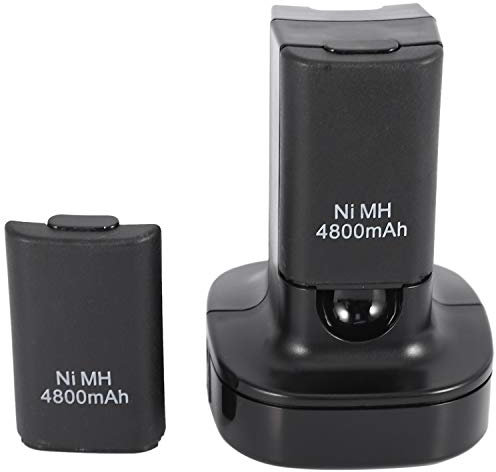 Growment Station D'Accueil A Double Chargeur Avec 2Pcs 4800Mah Batterie Rechargeable Led Lumiere De Charge?Pour Le Controleur 360 Prise Eu
