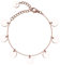 BONNYBIRD® Boho Armband Plättchen Rosegold Edelstahl Damen Coin Armkette Damenarmband Wasserfest Schmuck Frauen Vergoldet Layering Festival Sommer Chirurgenstahl Hypoallergen Accessoires Goldschmuck