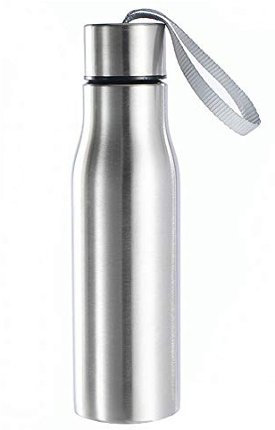 CUSROS 500 / 750ml Tragbare Edelstahl-Wasserbecher-Bier-Trinkflasche Mit Tragegurt-Wasserbecher-Trinkbecher Für Den Sport Im Freien