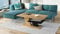 Mazzoni Cliff Couchtisch 110x60cm mit praktischer extra Ablage modern stabil vielseitig als Wohnzimmertisch Beistelltisch Sofatisch Zeitloses Design platzsparend robust für Wohnzimmer kleine Räume