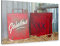 artboxONE Alu-Print 60x40 cm Rote Benzinkanister von Künstler Theo