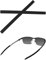Bwake Ersatz-Ohrpolster für Oakley Wheel House/Wheel House RX Sonnenbrille, schwarz,