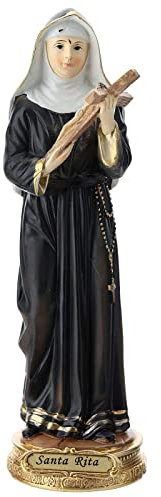 Holyart Statue Heilige Rita, aus Kunstharz, 20 cm