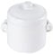 TAMUME Zuppiera in Porcellana con Coperchio, Doppia Caldaia in Ceramica (1100ml)