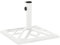 INLIFE Pied de parasol en fonte - Blanc - 44 x 44 x 31 cm - 7761