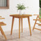 Yolola Runder Gartentisch - Esszimmertisch - Wetterfest - Terassentisch - Balkon - Esstisch - Holz - Tisch - Gartenmöbel - Set - Holz - Ø85x75 cm - Massivholz - Akazie