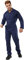 WickedFun® Mens Coverall Boiler Suit - Heavy Duty Lightweight Overall Protective Safety Work Wear Multi Pocket Suit With Full Button Closure Elasticated Waist (Blue, Medium)