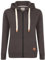 Blu Apparel Felpa con cappuccio da donna con cerniera extra calda da donna, tinta unita, invernale, calda, foderata in pile, con cerniera, felpa sportiva da donna, Carbone, 34