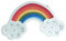 Artibetter Wandleuchte Holzlampe Regenbogen Hängendes Led-Licht Regenbogen Wandbehang Wandlampe Nachtlicht Mädchen Holz Nordische Regenbogen Wandlampe Licht Regenbogen Wandleuchte