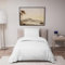 Dreamzie - Bettwäsche Set 140x200 cm mit 1 Kissenbezügen 65x65 cm Weiß - Bettbezug 140x200 Einzelbett aus 100% Mikrofaser - Zertifiziert ohne Chemikalien (Oeko TEX)