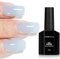 TOMICCA UV Nagellack Milchig Blau,15ml Milchig Blau Gel-Nagellack, Gel UV LED Soak Off Manicure Gel Lacquer Varnish