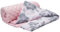 Medi Partners Babydecke Baby Decke Neugeborenen - Kuscheldecke Geschenk Babydecken 75x100cm für Kleinkinder Mädchen Krabbeldecke Kinderbett Kinderwagen 100% Baumwolle (Berry mit rosa Minky)