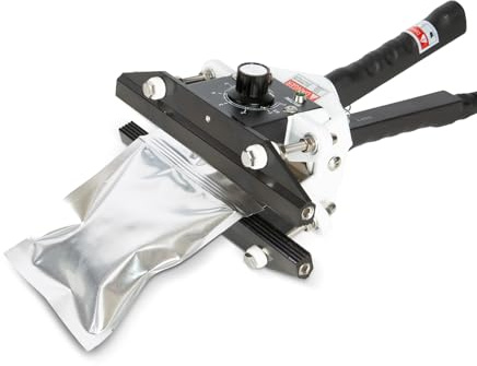 Portable Hand Held Heat Sealer Machine-R-PACK FKR-200, 8 Inches, For Foil Bag, Kraft Bag, Mylar