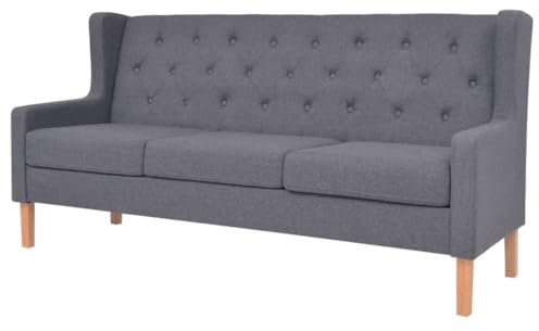 HETFTJN Küchensofa Sofas & Couches Sofas Wohnzimmer Couch - 2-TLG. Sofa-Set Stoff Grau für Relaxationsraum Schlafzimmer Büro Sitzzimmer