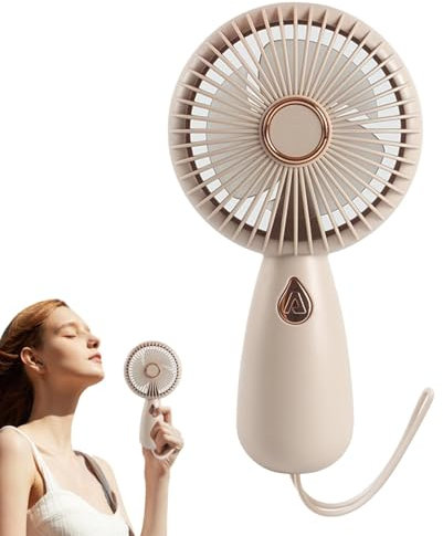 Ventilador de mano pequeño, ventilador de carga USB, ventilador portátil con luz colorida, ventilador de mano recargable por USB, ventilador de mano pequeño personal para viajes