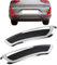 INLY 2 Tlg Edelstahl Auspuff Atrappen Blende kompatibel mit Passat B8 2014-2019