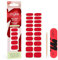 Mylee Gel Nail Wraps – 10 Pre-Cured Gel Stickers for Instant Mani – No Lamp Needed, Chip-Resistant, Glossy Finish, Lasts Up to 14 Days – Easy to Apply, Vegan & Cruelty-Free (0033 - French Cancan)